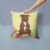 Easter Eggs Staffordshire Bull Terrier Chocolate Fabric Decorative Pillow Perspective: back