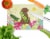 Carolines Treasures  BB6056LCB Easter Eggs Chocolate Labrador Glass Cutting Boar Perspective: back