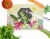 Easter Eggs Wire Haired Dachshund Dapple Glass Cutting Board Large Perspective: back