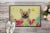 Easter Eggs French Bulldog Cream Indoor or Outdoor Mat 18x27 Perspective: back