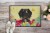 Easter Eggs Wire Haired Dachshund Dapple Indoor or Outdoor Mat 18x27 Perspective: back