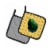 Carolines Treasures  BB7220PTHD Whole Avacado on Basketweave Pair of Pot Holders Perspective: back