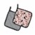 Carolines Treasures BB7504PTHD Watercolor Fashion Diva Shoes Pair of Pot Holder Perspective: back
