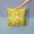 Watercolor Limes and Oranges Citrus Fabric Decorative Pillow Perspective: back
