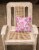 Carolines Treasures BB7505PW1818 Watercolor Pink Flowers Fabric Decorative Pill Perspective: back
