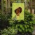 Carolines Treasures  BB7812GF Bronze Turkey Green Flag Garden Size Perspective: back
