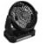 Keanu Solar Power Portable Fan Speaker Perspective: back