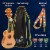 Hola! Music Color Series Soprano Ukulele with Tote Bag, Strap, and Picks, Purple Perspective: back