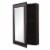 KBC Napa 34  Wood Wall Mounted Medicine Cabinet w/ Beveled Glass in Chocolate Perspective: back