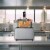 2500W 12L Commercial Electric Deep Fryer Single Tank Stainless Steel French Fry Restaurant Perspective: back