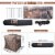 Yescom Pop Up Hunting Ground Blind Real Tree Camo Tent Hunt Turkey Deer Extra Large Hub Perspective: back