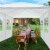 10' x 20' Party Wedding Tent Canopy Outdoor Heavy Duty Pavilion Cater Event White Perspective: back