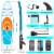 Inflatable Paddle Board Stand up Adults with Adjustable Paddle Perspective: back