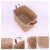 uxcell Fabric Storage Organizer Cube Bin with Handles Perspective: back