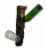 Deer Head On Weathered Log Rustic Wall Mounted 4 Bottle Wine Holder 19 Inch Perspective: back