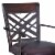 Tahiti 30" Arm Barstool in Auburn Bay finish with Brown Pu upholstery Perspective: back