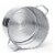 Alpine Cuisine 6.5 Quart Stainless Steel Stock Steamer Cooking Pot Perspective: back