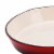 Hamilton Beach 10 Inch Enameled Coated Solid Cast Iron Frying Pan Skillet, Red Perspective: back