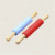 Kitcheniva Wood Handle Non Stick Dough Silicone Rolling Pin - Blue Perspective: back