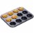 Kitcheniva Muffin Cup Tray Pan Baking Mold Non Stick 12 Cups Perspective: back