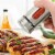 Kitcheniva Stainless Steel Salt And Pepper Shakers Set of 2 Perspective: back