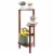 Kitcheniva Bamboo Corner Plant Stand Display Rack 3 Tier Nut Brown Perspective: back