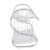 Kitcheniva Stainless Steel Dish And Cup Drying Rack Silver, 2 Tier Perspective: back