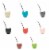 Kitcheniva Cup Gourd With Stainless Steel Straw Bombilla - Gray Perspective: back