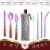 Kitcheniva Reusable Flatware Utensils Set With Carrying Pouch - Rainbow Perspective: back