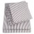 Sweet Home Collection | 4-Piece Classic Stripes Microfiber Sheets, Twin, Gray Perspective: back