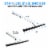 Grand Fusion Stainless Steel Shower Squeegee with Telescoping Handle Perspective: back