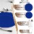 Light Blue Flat Round Disposable Plastic Wedding Value Set (60 Sets) Perspective: back