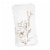 600 Napkins - White with Gold Antique Floral Paper Dinner Napkins Perspective: back