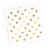 600 Napkins - White with Gold Dots Paper Beverage/Cocktail Napkins Perspective: back