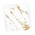 White with Gold Marble Paper Beverage/Cocktail Napkins (600 Napkins) Perspective: back