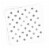 600 Napkins - White with Silver Dots Paper Beverage/Cocktail Napkins Perspective: back