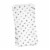 White with Silver Dots Paper Dinner Napkins (600 Napkins) Perspective: back