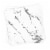 White with Silver Marble Paper Beverage/Cocktail Napkins (600 Napkins) Perspective: back