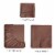 CGK Unlimited 3 Piece Microfiber Sheet Set - Twin - Brown Perspective: back