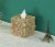Natural Woven Seagrass Wicker Tissue Box Cover Holder square Perspective: back