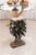 Vintage Decorative Wooden Metal Goblet Shaped Freestanding Wine Rack with Cork Holder Perspective: back