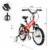 Gymax 16'' Kids Bike Toddlers Adjustable Freestyle Bicycle w/ Training Wheels Perspective: back