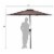 Costway 10FT Patio Umbrella 6 Ribs Market Steel Tilt W/ Crank Outdoor Garden Tan Perspective: back