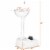 Portable Wash Sink Camping Sink Wash Basin Stand w/ Wheels & Foot Pump Perspective: back