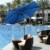 Costway 9FT Patio Umbrella Patio Market Steel Tilt W/ Crank Outdoor Yard Garden Blue Perspective: back