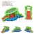 Inflatable Snail Bounce House Dual Slide Basketball Game Without Blower Perspective: back