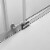 Serene Valley 60 x 74 Inch Square Rail Frameless Sliding Shower Door, Chrome Perspective: back