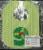 Carolines Treasures BB8695BIB Christmas Month 9 Holly Baby Bib Perspective: back