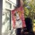 Carolines Treasures BB9773CHF Beagle Love House Flag, Red Perspective: back