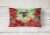 Carolines Treasures CK1335PW1216 Brussels Griffon Poinsettas Canvas Fabric Deco Perspective: back